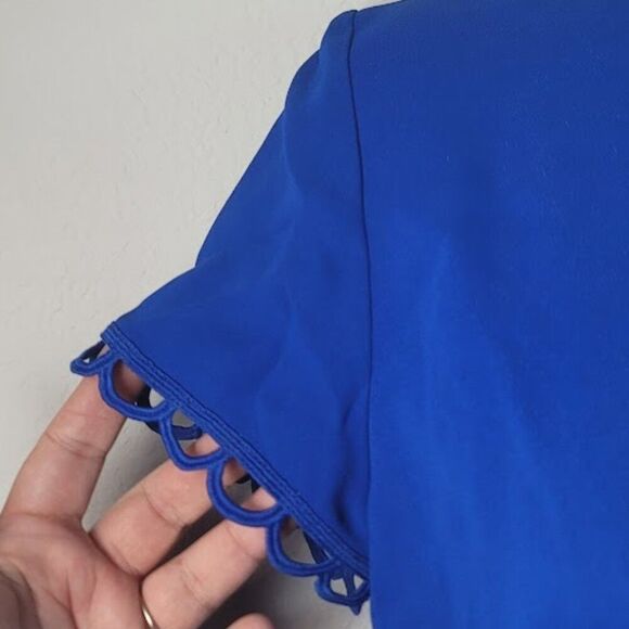 NWT- NK32 NAEEM KHAN Cobalt Blue Dress - Picture 4 of 15